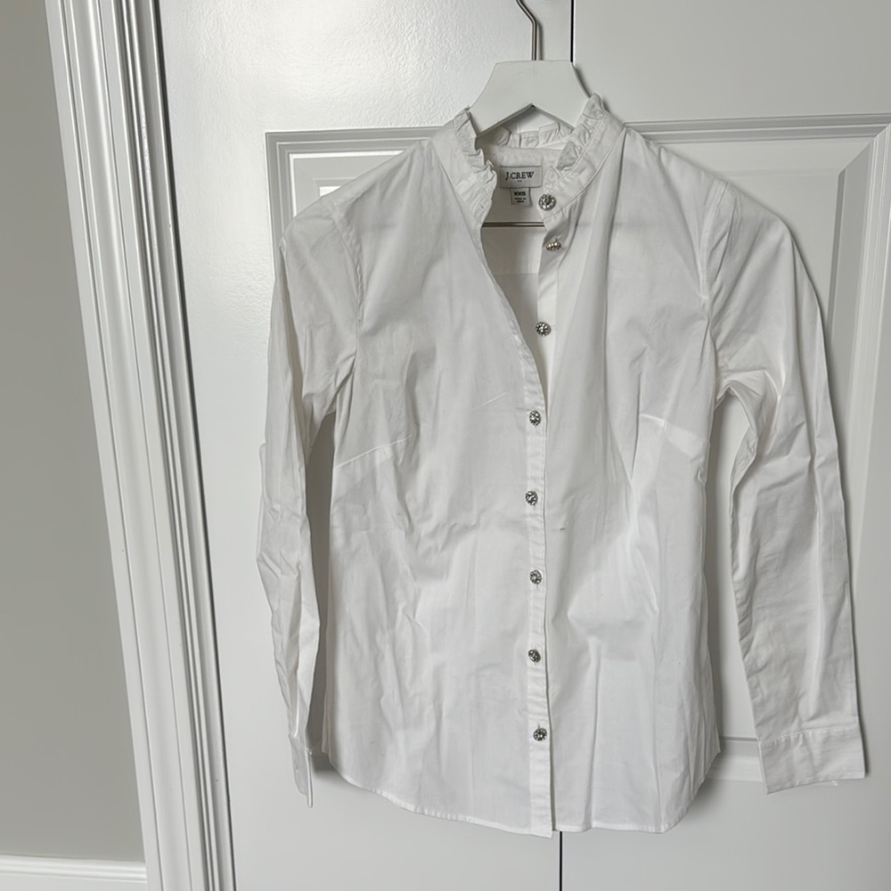 J. Crew White Blouse
